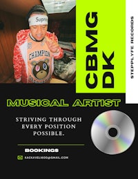 a cd with the words cbgk musical artist