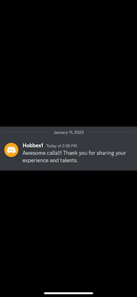 a black screen with a message that reads,'thank you for sharing'