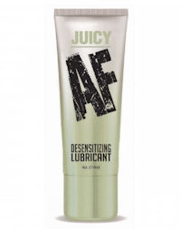 a tube of juicy af dehydrating lotion
