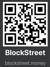 block street qr code on a black background
