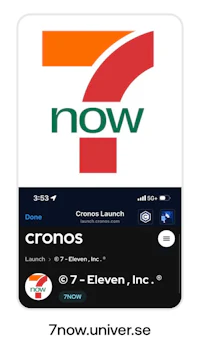 a screenshot of the crono launch app