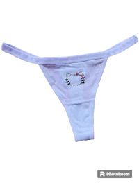 hello kitty thong - white
