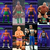 wwe wrestlers in different poses