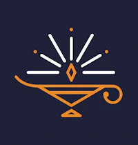 a lamp icon on a dark background