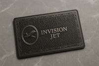 a black card with the word invasion jet on it