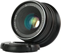 a lens on a white background