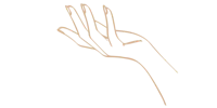 a silhouette of a woman's hand on a black background