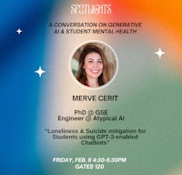 a flyer for a conversation on mental health and student mental health