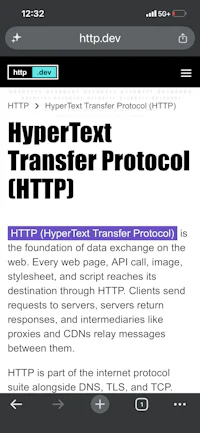 hypertext transfer protocol screenshot