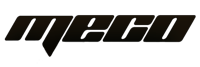 meco logo on a black background