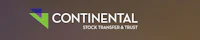 the continental stock transfer trust logo on a dark background