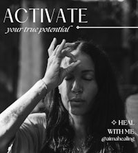 a black and white photo of a woman with her hands on her head