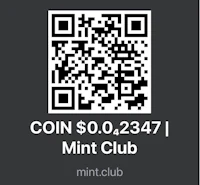 a qr code with the words coin $ 00 2347 mint club