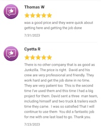 a screenshot of a customer's review on yelp