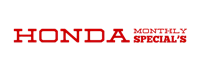 the honda specials logo on a black background