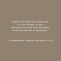 and a woman has long hair, it is an esthete to her, because the long hair is covering her