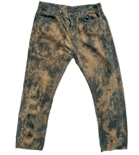 bleach dye one of one screen printed 