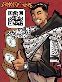 an image of a man with a scarf giving a thumbs up