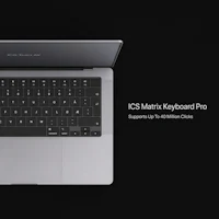 a laptop with the words ios keyboard pro on it