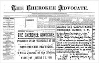 the cherokee advocate newspaper