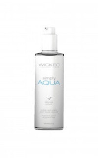 a bottle of watery aqua on a white background