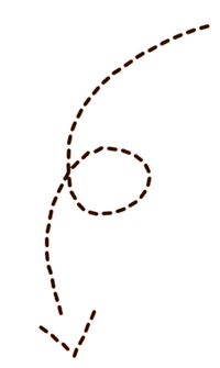 a drawing of the letter g on a black background