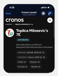 a screenshot of the crono app on an iphone