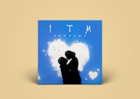 the cover of a book with a silhouette of a couple kissing