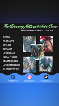 a flyer for the natural hair care