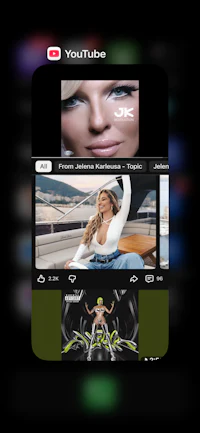 youtube music player - screenshot