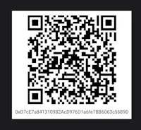 a qr code on a black background