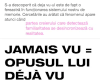 a black and white poster with the words jamais vu