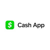 the cash app logo on a black background