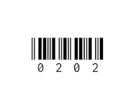 a barcode on a white background