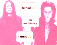two people with the words king i'm non-ordinary thing