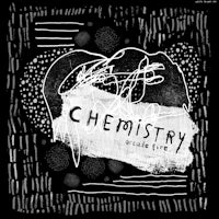 a black and white drawing of the word chemistry