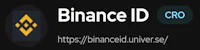 the binance id logo on a black background