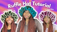 ruffle hat tutorial - how to make a ruffle hat