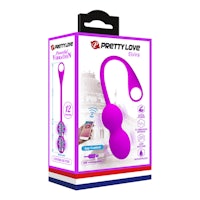 prettylove sex toy in purple packaging