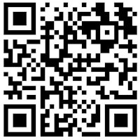 a black and white qr code on a white background