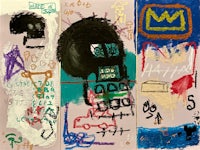 a group of paintings with different colors on them