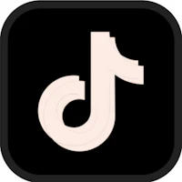 the tiktok logo in black and white