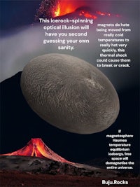 a poster with an image of a volcano