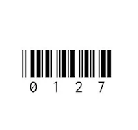 a bar code on a white background