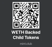 a qr code with the words weth back child tokens