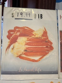 crabs for sale at a grocery store