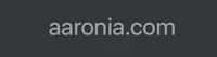 the logo for aronia com on a black background