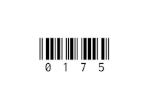 a barcode on a white background