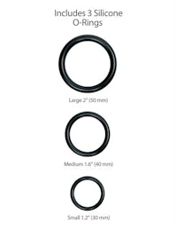 a set of silicone o - rings with different sizes