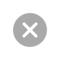 a grey circle with an x in it